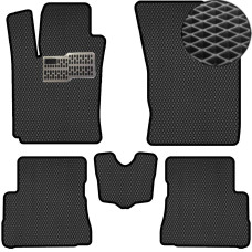 Килимки у салон EVA для Hyundai Getz 2005-2008 з підп'ятником Черні-Чорний кант 5 шт