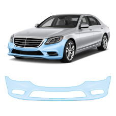 Антигравійна захисна бронеплівка за лекалами для Mercedes-Benz S-Class W222 2013-2017 - передній бампер