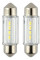 LED автолампа Brevia Spower 12/24V T11 36мм C5W (C10W) 4x12835SMD 180Lm 6000K CANbus T11x36MM 2 шт (10214X2)