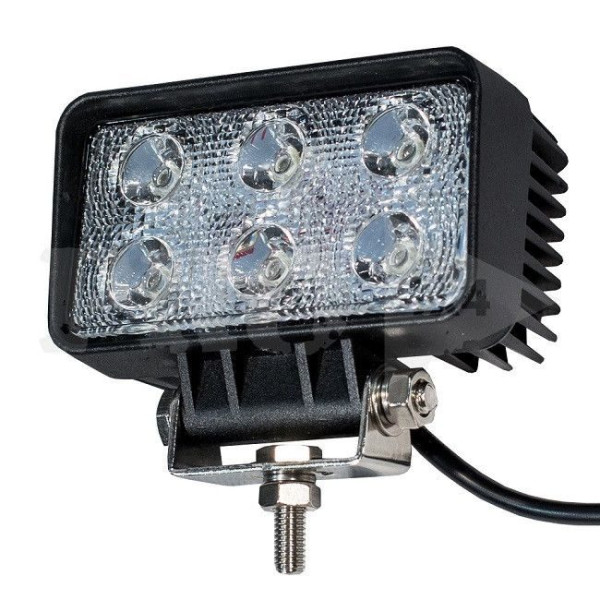 Додаткова LED фара 18W (3W*6) 10-30V 110x61x55 mm Далека (09-18W) 1 шт (2959)