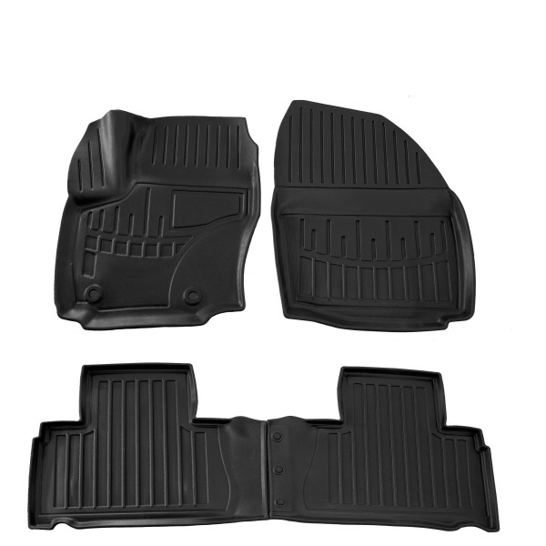Комплект 3D килимків в салон Ford S-Max 2006-2014 OWAL clips 