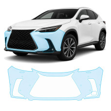 Антигравійна захисна бронеплівка за лекалами для Lexus NX AZ20 2021- передній бампер