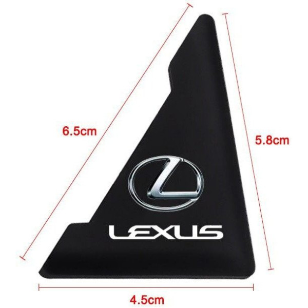 Захист кутів дверей Lexus 2 шт Гумові 45х58х47 мм на скотчі