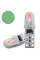 Світлодіод 12V Т5 SMD 2-3014 3D Скло 0,6W 40Lm Зелене світло (№88)