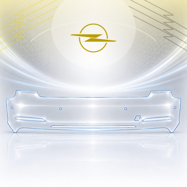 Антигравийная защитная бронепленка по лекалам для Opel Mokka B 2020- задний бампер