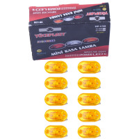 Габарит LED овальний 65х37 мм 12/24V 2 діоди Помаранчевий 10 шт (YP 136 К 140)