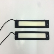 Денні ходові вогні ДХО гнучкі на скотчі 12v / 19 см / Яскраві / Білі 2 шт (№20)