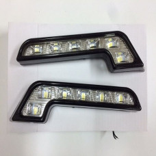 Денні ходові вогні ДХО 175x16x43 мм / 0.35W* 6LED / Білі 2 шт