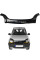 Дефлектор капота мухобійка Renault Kangoo 2003-2007 Рестайлінг Voron Glass (MR11103)