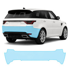 Антигравийная защитная бронепленка по лекалам для Land Rover Range Rover Sport L494 facelift 2018-2022 - задний бампер