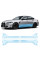 Антигравийная защитная бронепленка по лекалам для BMW M3 G80 facelift 2024- нижняя зона кузова пороги