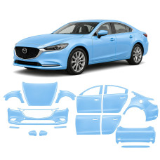 Антигравийная защитная бронепленка по лекалам для Mazda Mazda6 GL facelift 2018- полный кузов