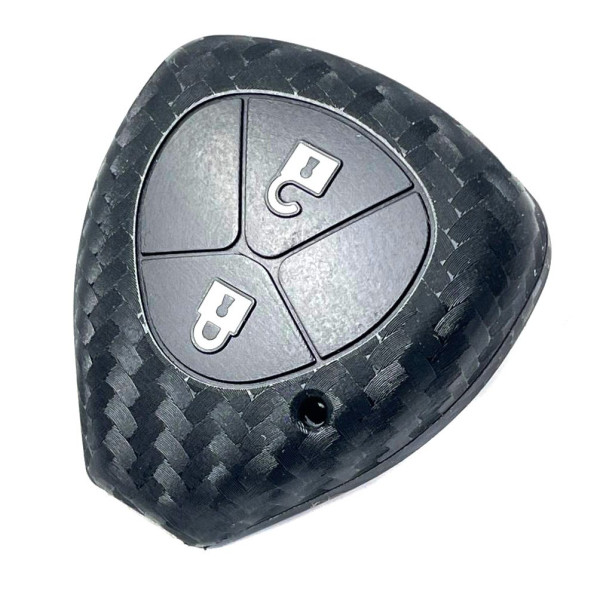 Чехол для автоключей Toyota ZB 2 Силикон Carbon Оригинал (909) (3902)