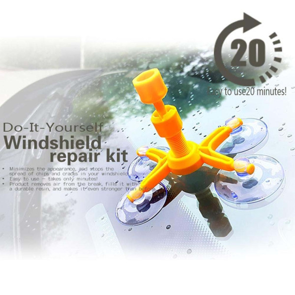 Набір для ремонту лобового скла Sunroz Windshield Repair полімер 3 мл