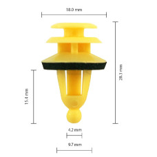 Клипса крепления обшивки дверей молдинг GM Chevrolet Daewoo Opel 22600612 22651066 (C0617)
