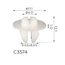 Кліпса кріплення бризговиків Toyota 9018905142  (C3574)
