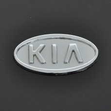 Емблема для Kia Sepia / Rio 90 x 45 мм 3М скотч Xром