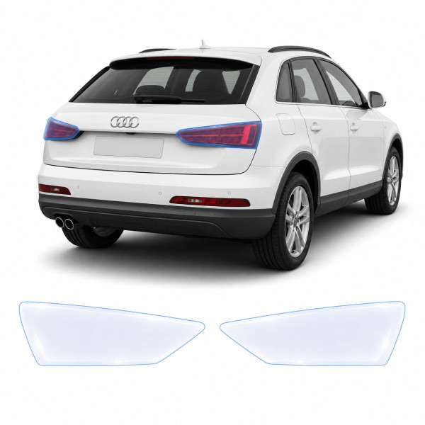 Антигравійна захисна бронеплівка за лекалами для Audi Q3 8U 2011-2018 - задні ліхтарі стопи