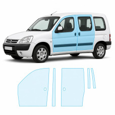 Антигравійна захисна бронеплівка за лекалами для Citroen Berlingo I facelift 2002-2018 - зони дверей і стійки вікон