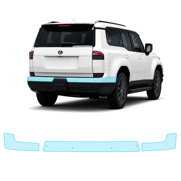 Антигравійна захисна бронеплівка за лекалами для Lexus GX J250 2023- задній бампер