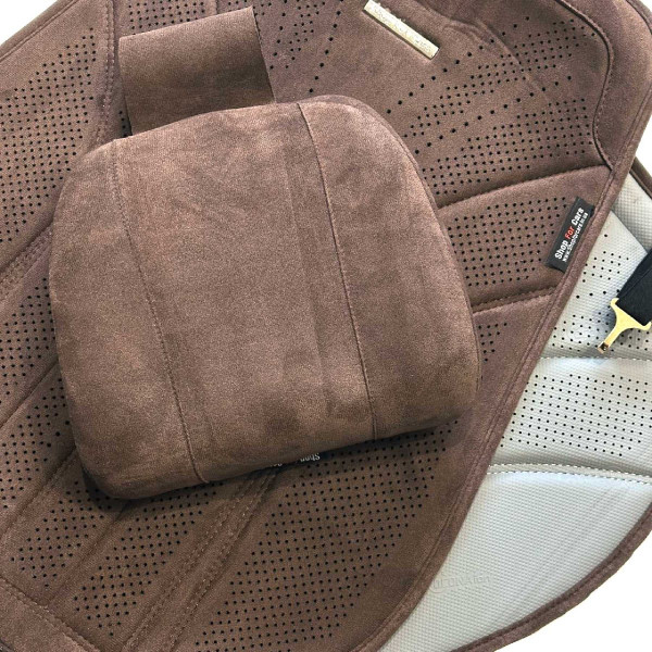Подушка на подголовник Maybach с эффектом памяти Алькантара 270 x 250 x 75 мм Коричневый 1 шт