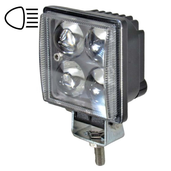 LED фара Brevia Sport Далеке світло 10-30V 12W 880Lm Алюмінієвий корпус IP68 (10602QLX1)