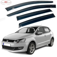 Дефлектори вікон вітровики HIC для Volkswagen Polo V 2009-2017 Хечбек Оригінал (VW37)