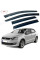 Дефлектори вікон вітровики HIC для Volkswagen Polo V 2009-2017 Хечбек Оригінал (VW37)