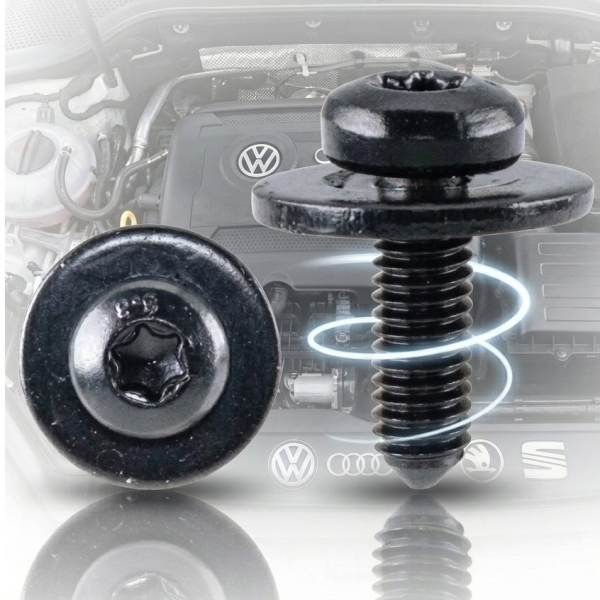 Гвинт з шайбою Volkswagen, Audi, Skoda, Seat M6 (OEM: N90683309, 19300) (H2289)