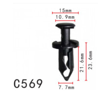 Кліпса розпірні Ford F3LY-14570-B Mitsubishi Saab Ford, Chevrolet 11561878 21075686 (C569)