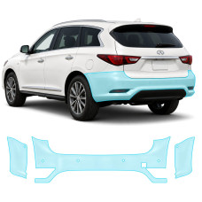Антигравійна захисна бронеплівка за лекалами для Infiniti QX60 L50 facelift 2016-2020 - задній бампер