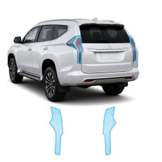 Антигравійна захисна бронеплівка за лекалами для Mitsubishi Pajero Sport III facelift 2019- задні ліхтарі стопи