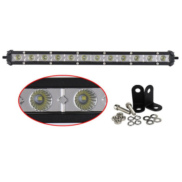 Світлодіодна балка фара LED / 345x50x25 mm / 36W / 3W * 12 / 10-30V / Далеке світло 1 шт (D4-36W)