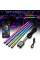 LED Підсвічування Салону ніонове 12V 22x4см RGB5050 (APP Bluetooth USB) 4 шт