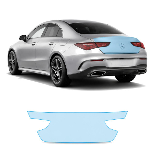 Антигравійна захисна бронеплівка за лекалами для Mercedes-Benz CLA C118 facelift 2023- зона кришки багажника