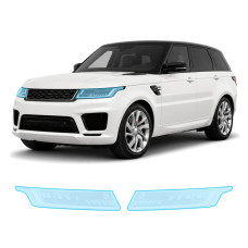Антигравийная защитная бронепленка по лекалам для Land Rover Range Rover Sport L494 facelift 2018-2022 - оптика (фары и ПТФ)