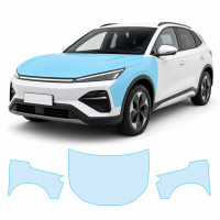 Антигравійна захисна бронеплівка за лекалами для BYD Atto 3 (Yuan Plus) I facelift 2025- капот і передні крила