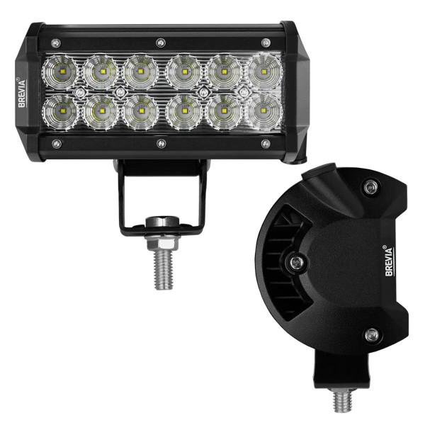 Світлодіодна додаткова LED фара Brevia Flood Алюмінієвий корпус (10712FX1)