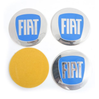 Наклейка на колпак Fiat 90 мм синий 4 шт