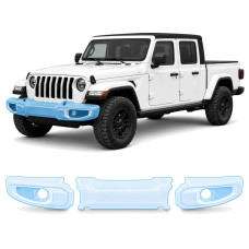 Антигравійна захисна бронеплівка за лекалами для Jeep Gladiator JT 2019-2023 - передній бампер