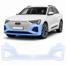 Антигравийная защитная бронепленка по лекалам для Audi Q8 e-tron GE facelift 2023-2025 - передний бампер