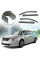 Дефлектори вікон вітровики Benke для Toyota Camry 50 / 55 2011-2018 Антихром (Тенмний Молдинг Нержавіюча сталь 3D)