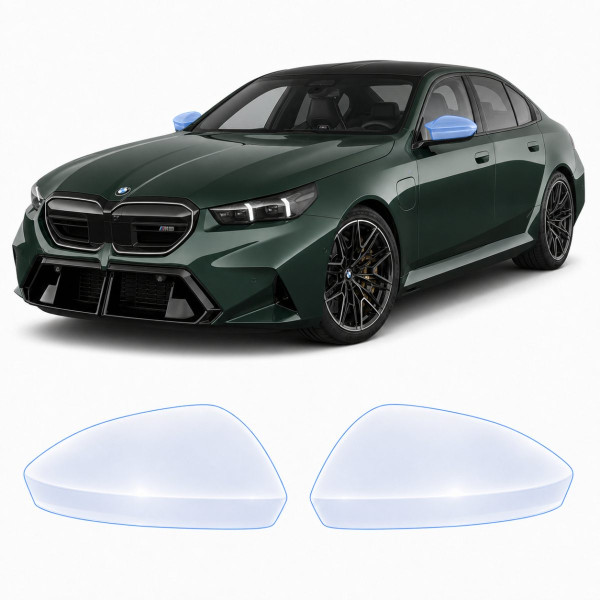 Антигравийная защитная бронепленка по лекалам для BMW M5 G90 2024- зеркала