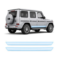 Антигравийная защитная бронепленка по лекалам для Mercedes-Benz G-Class W463 2018- нижняя зона кузова пороги