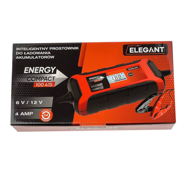 Автоматическое импульсное зарядное устройство Elegant Compact 6-12 V / 4 А (EL 100 415)