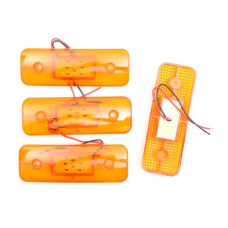 Габарит LED прямоугольный 115х40 мм / 12/24V / 9 диодов Оранжевый 4 шт (MRT 60 K 060)