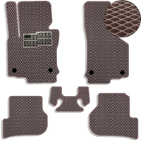 Коврики в салон EVA для Volkswagen Golf VI 2008-2012 с подпятником Коричневые 5 шт