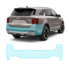 Антигравийная защитная бронепленка по лекалам для Kia Sorento MQ4 facelift 2024- задний бампер