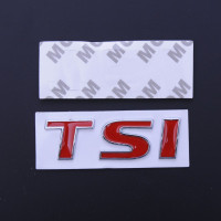 Емблема напис TSI скотч 3М 75 мм металева Польща