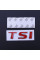 Емблема напис TSI скотч 3М 75 мм металева Польща